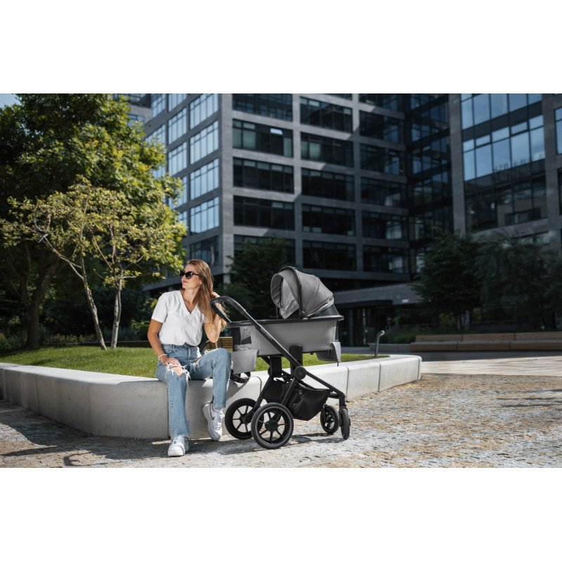 Set Športový kočík Move Cross 3 + korba XL 3 + adaptéry, All Black