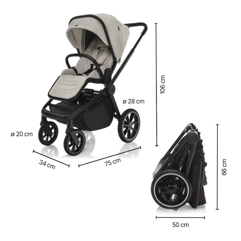 Set športový kočík Move Cross 5 + hlboká korba XL 5 + adaptéry, Shade Grey