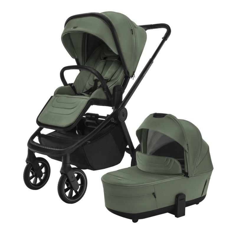 Set športový kočík Move Cross 5 + hlboká korba XL 5 + adaptéry, Rocky Green