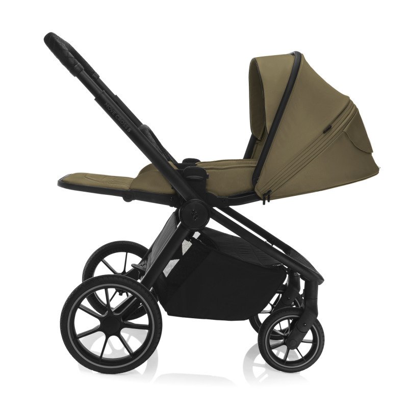 Set športový kočík Move Cross 5 + hlboká korba XL 5 + adaptéry, Toffee Brown