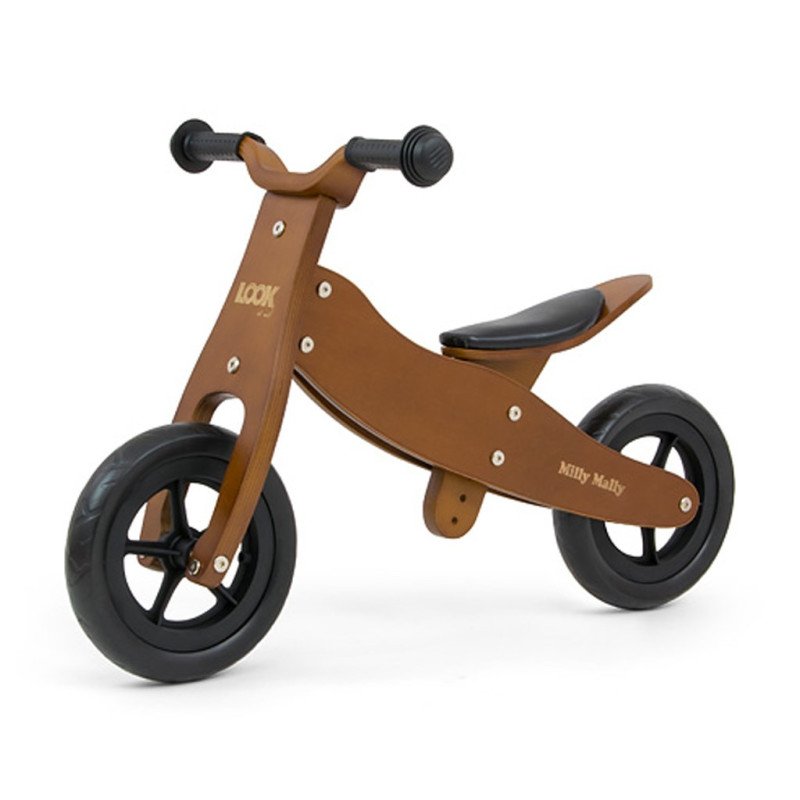Detské multifunkčné odrážadlo 2v1 Milly Mally Cool Dark Natural