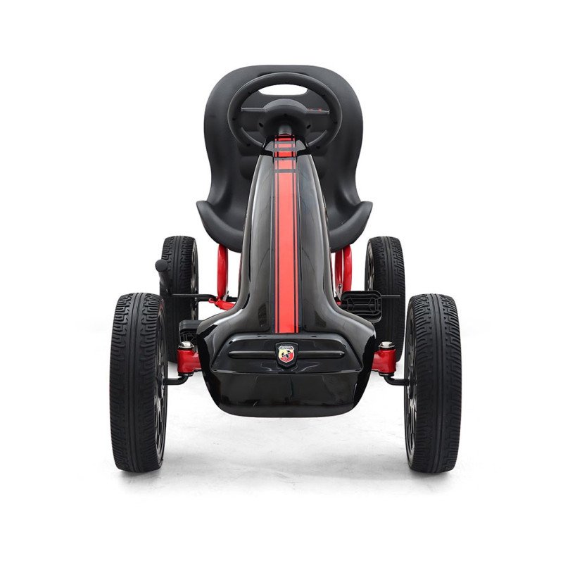 Detská šliapacia motokára Go-kart Milly Mally Abarth černá