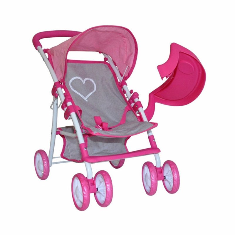 Detský športový kočík pre bábiky Milly Mally Kate Prestige Pink