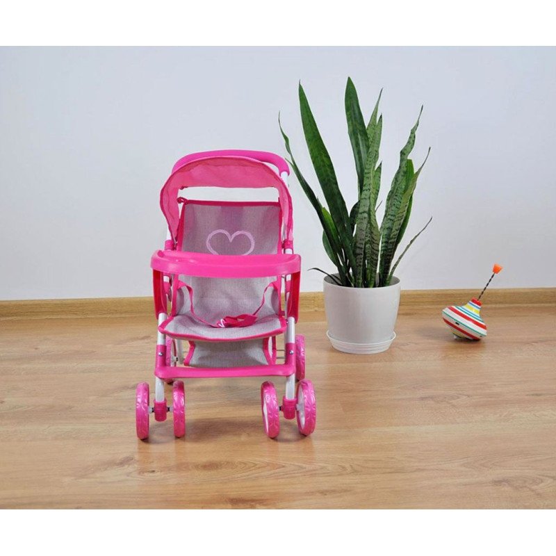 Detský športový kočík pre bábiky Milly Mally Kate Prestige Pink