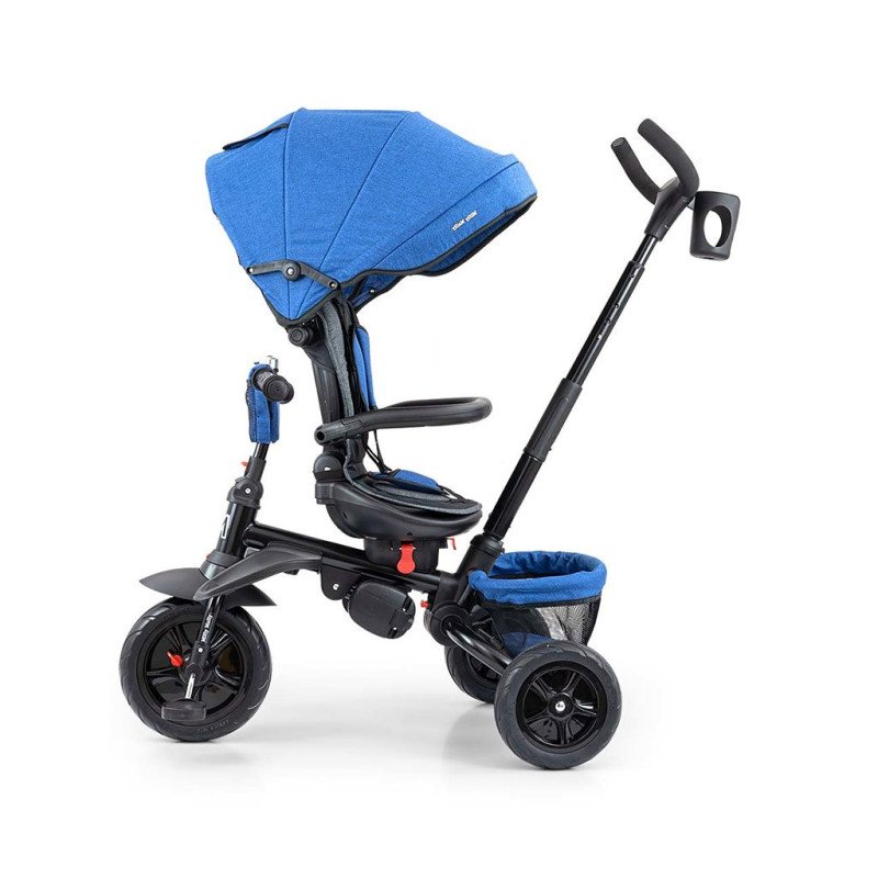 Detská trojkolka 6v1 Milly Mally Stanley navy-black