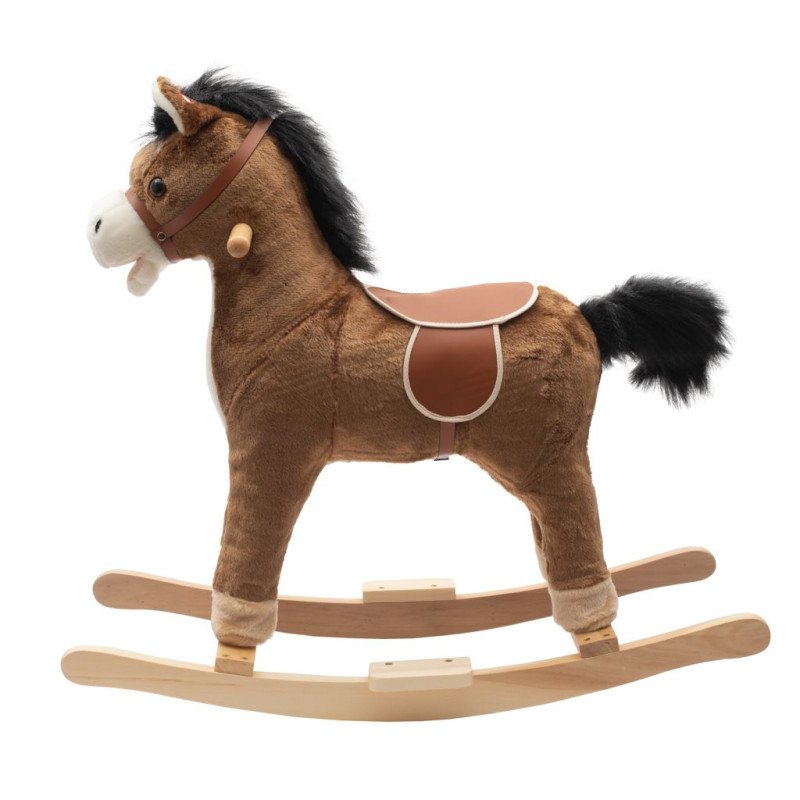 Hojdací koník s melódiou PlayTo hnedý SK+CZ