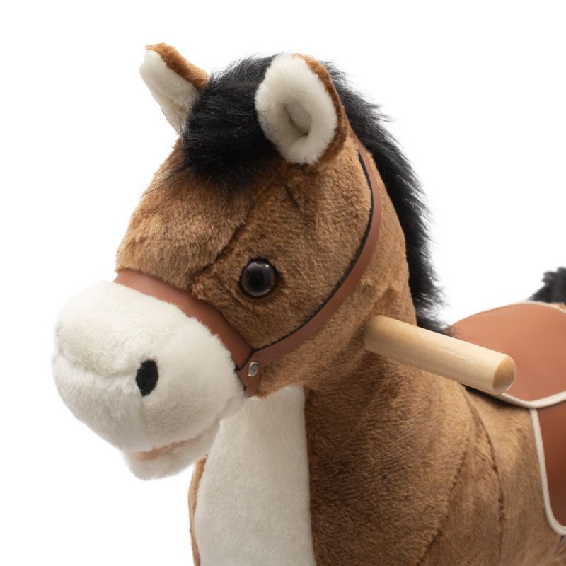 Hojdací koník s melódiou PlayTo hnedý SK+CZ