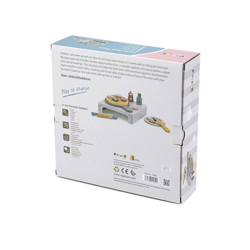 Drevená súprava na pizzu Viga