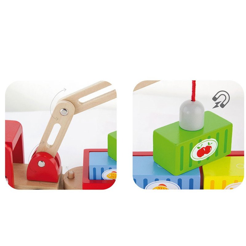 Drevený magnetický žeriav Viga