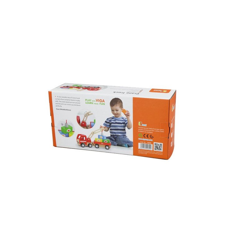 Drevený magnetický žeriav Viga