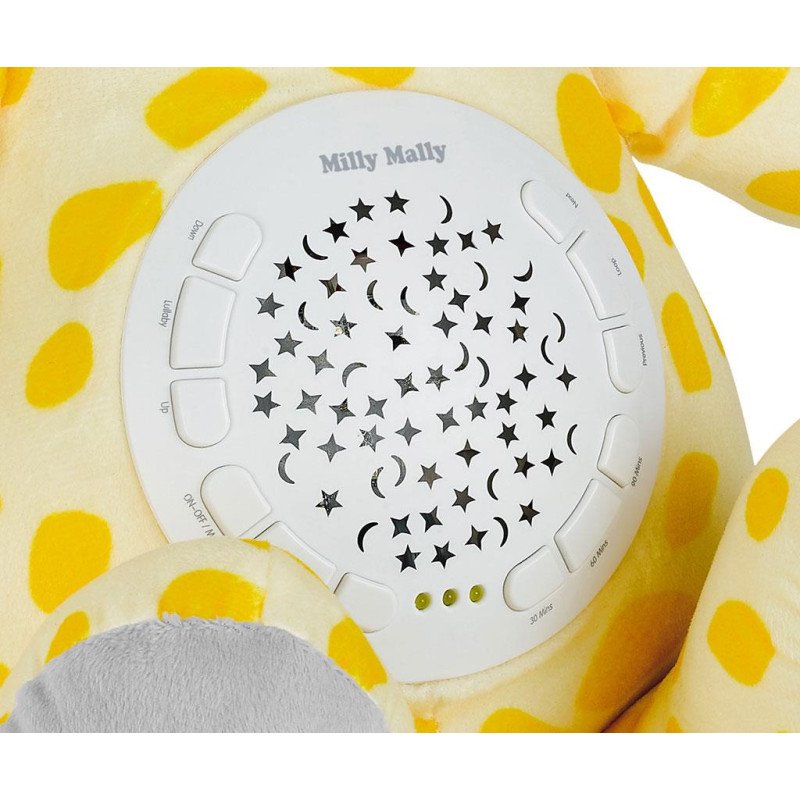 Plyšový zaspávačik žirafa s projektorom Milly Mally