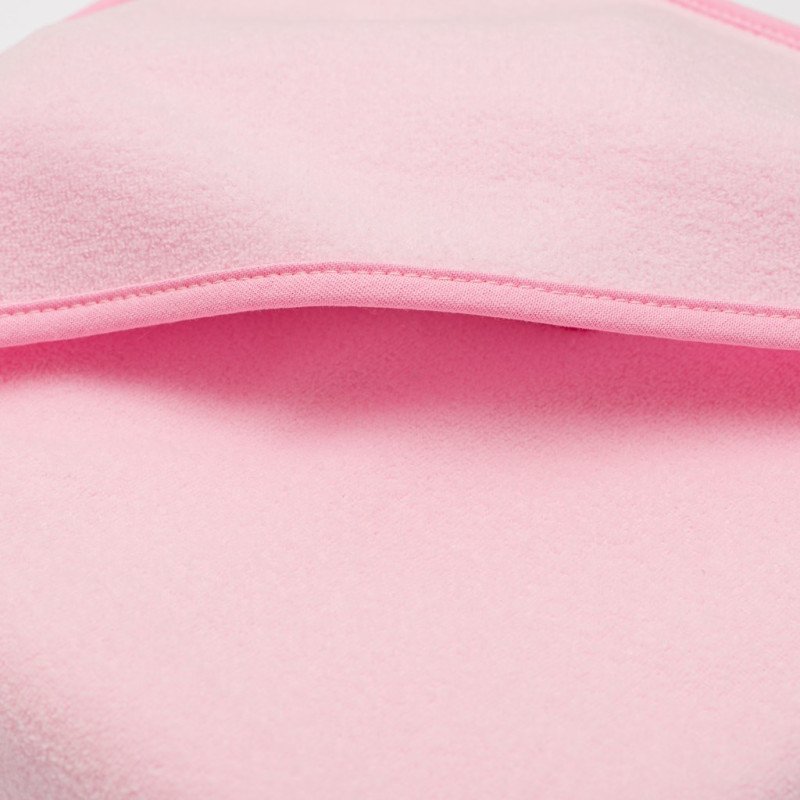 Detská froté osuška s kapuckou New Baby BASIC 80x80 ružová