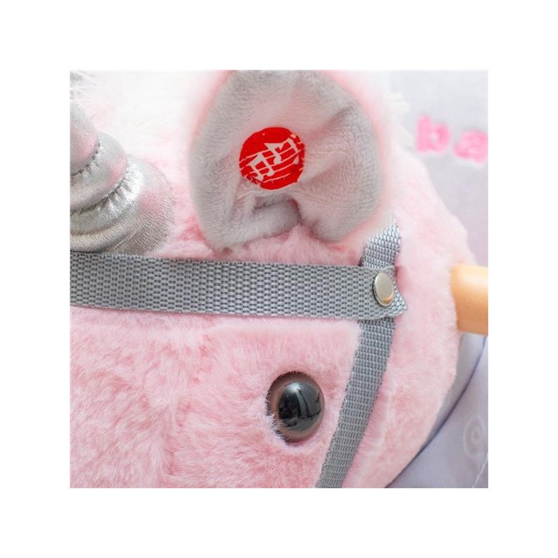 Hojdacia hračka s melódiou Baby Mix – ružový jednorožec