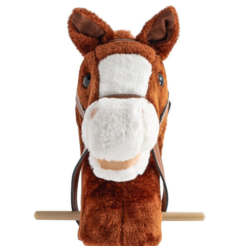 Hobby Horse so zvukom a kolieskami Bruno Baby Mix Brown