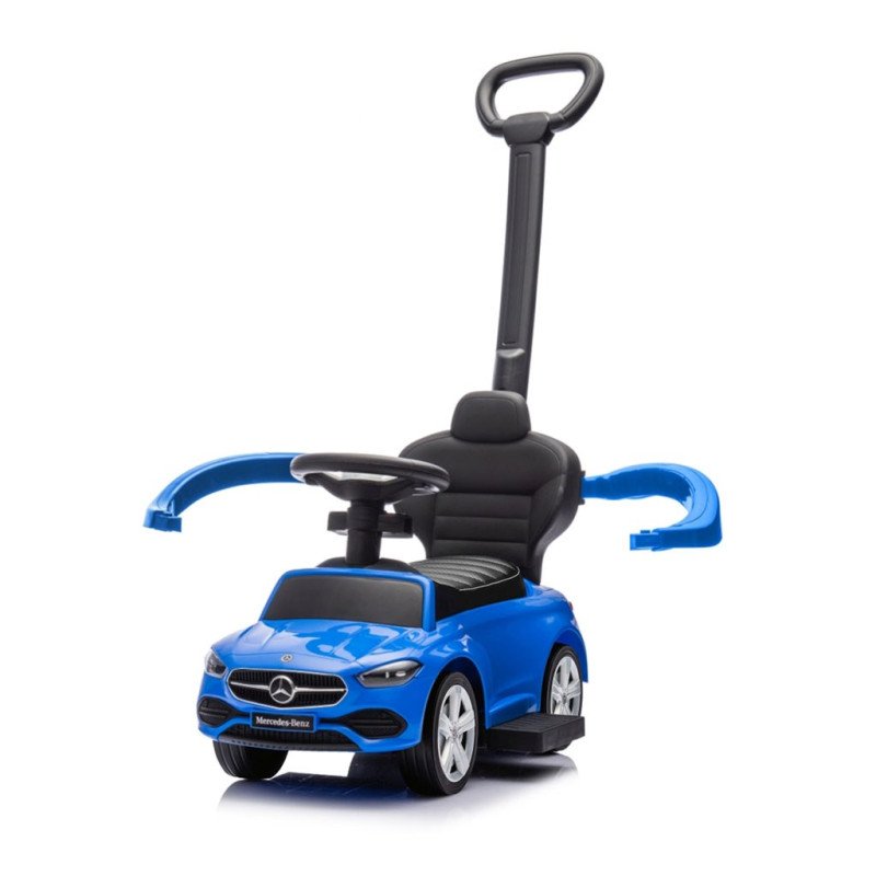 Detské odrážadlo s vodiacou tyčou MERCEDES C-Class Deluxe Milly Mally Blue