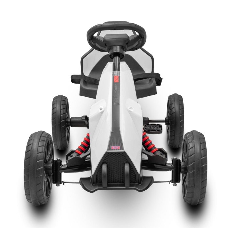 Detská šliapacia motokára Go-kart Baby Mix Speedster biela