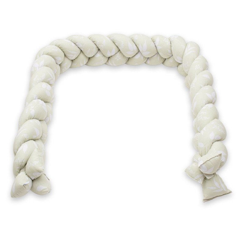 Ochranný mantinel do postieľky vrkoč New Baby Lístie