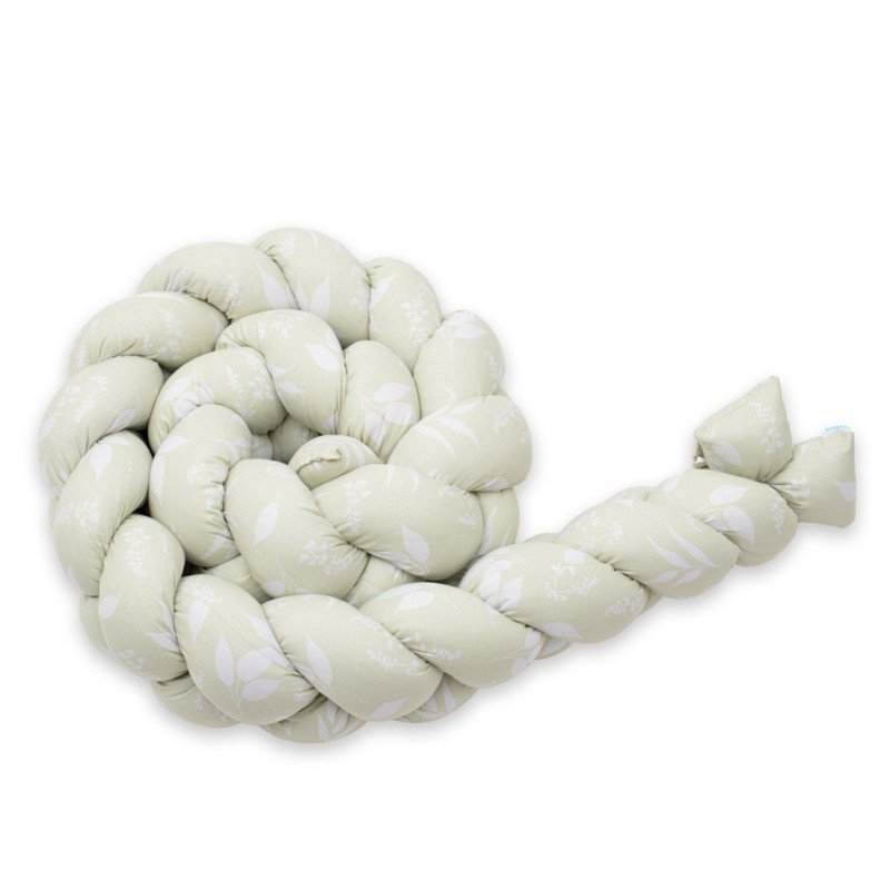 Ochranný mantinel do postieľky vrkoč New Baby Lístie