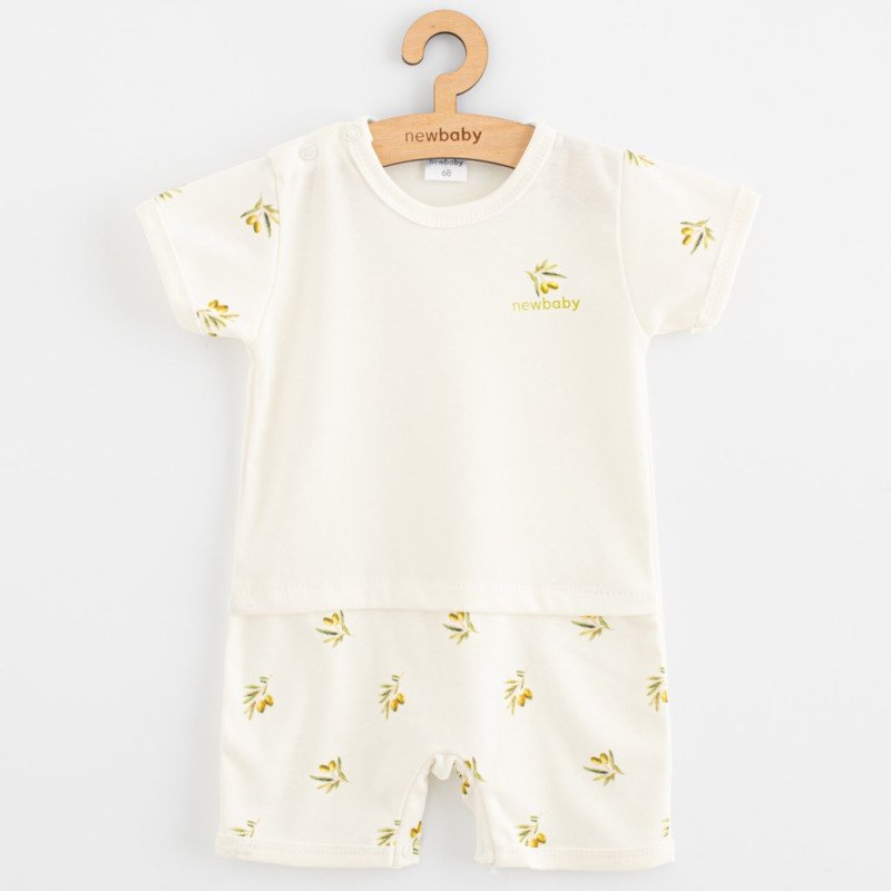 Dojčenský letný overal z organickej bavlny New Baby Olivy