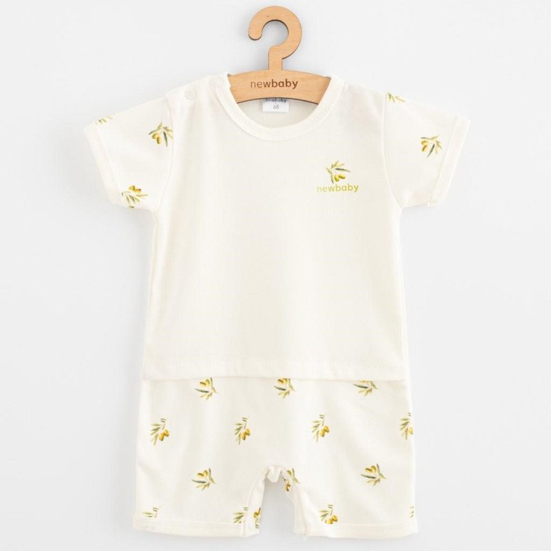 Dojčenský letný overal z organickej bavlny New Baby Olivy