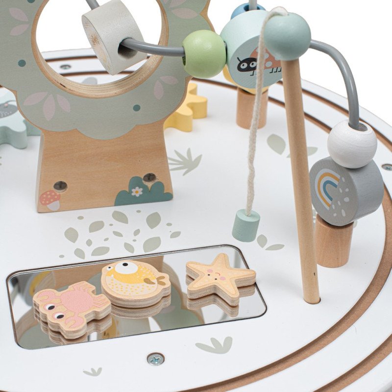 Drevený multifunkčný stolček Montessori Baby Mix