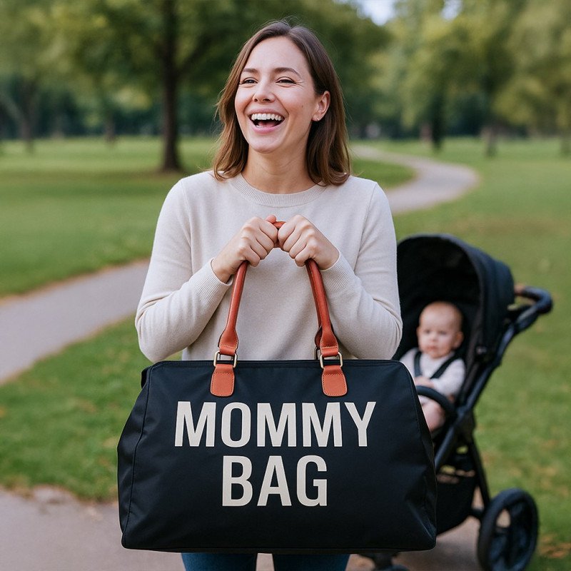 Taška pre mamičku Mommy Bag čierna