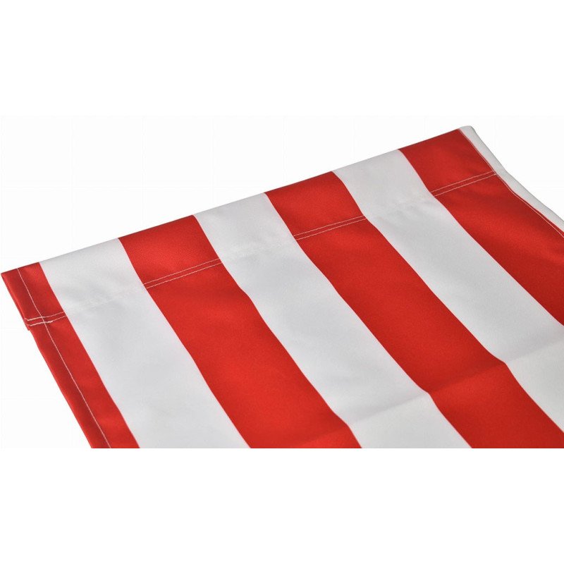 Záhradné ležadlo plážové skladacie Baby Mix červeno-biele