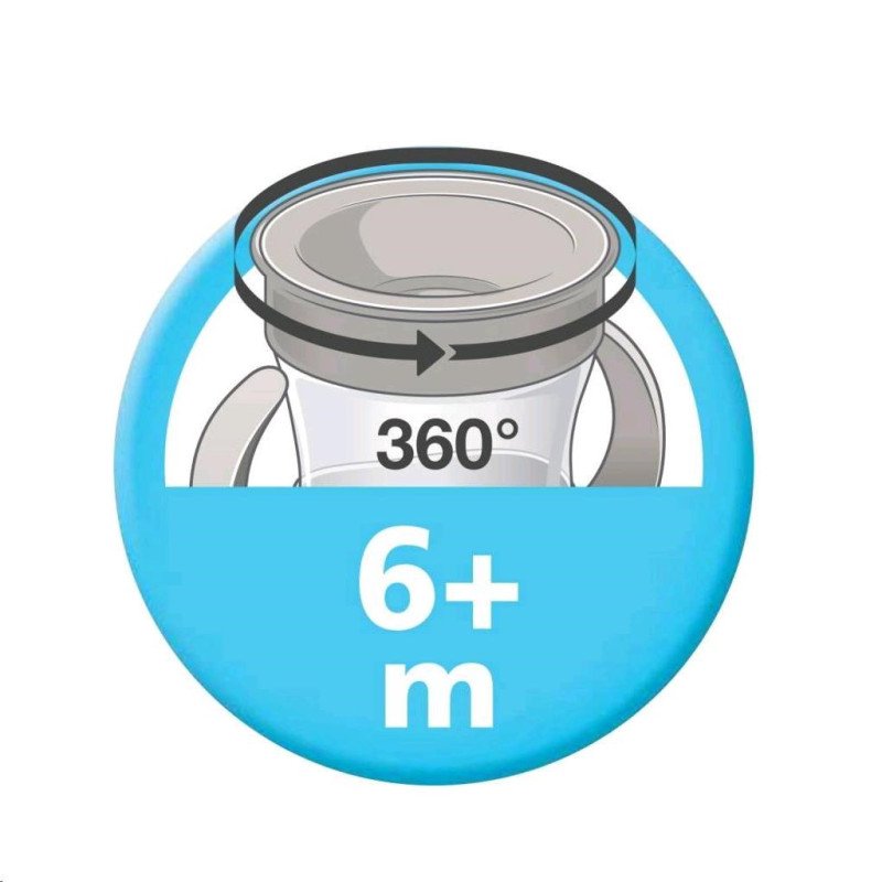 Detský hrnček Mini Cups NUK 360 °neutral