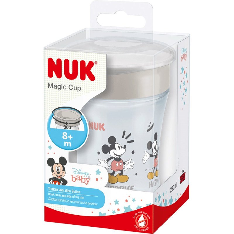 Detský hrnček Magic NUK Cup Mickey Mouse (8+ m.) 360 °