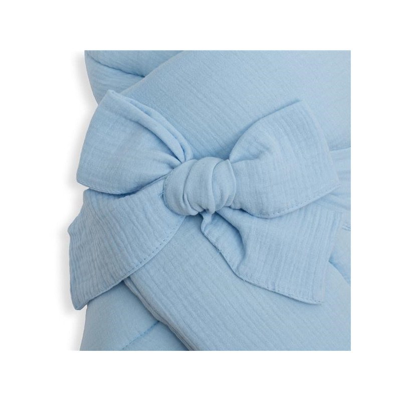 Mušelínová šnurovacia zavinovačka New Baby blue