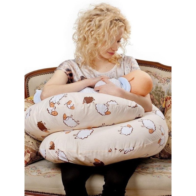 Univerzálny dojčiaci vankúš v tvare C New Baby cappuccino 285 x16