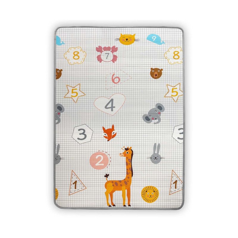 Obojstranná penová podložka Milly Mally Kinder  Digits and Elephant  178x120 cm