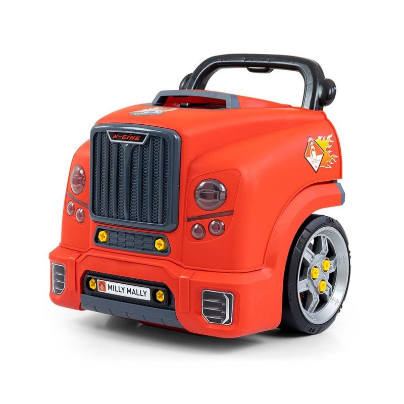 Realistický model prednej časti auta s otváracou kapotou Milly Mally N-GINE red