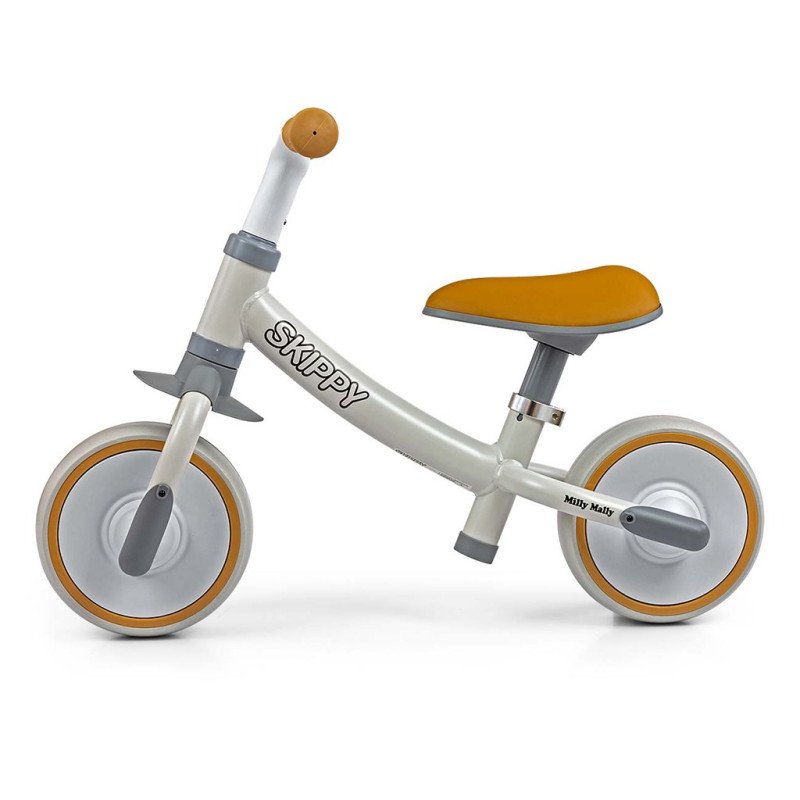 Detské odrážadlo kolo Milly Mally Skippy white