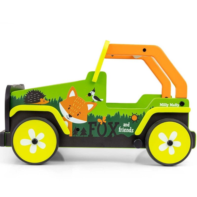 Drevené chodítko Viga Explorer Fox and Friends