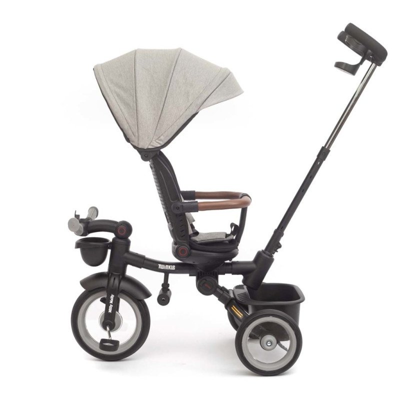 Luxusná detská trojkolka s osvetlením Milly Mally Twinkle grey