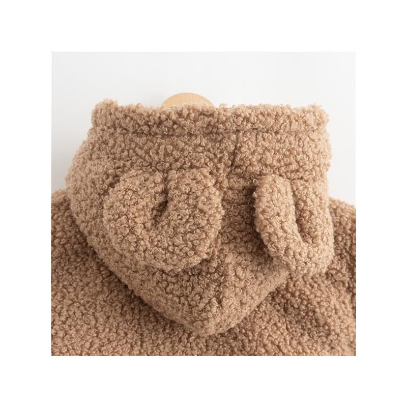 Dojčenská zimná mikinka s kapucňou New Baby Teddy Winter