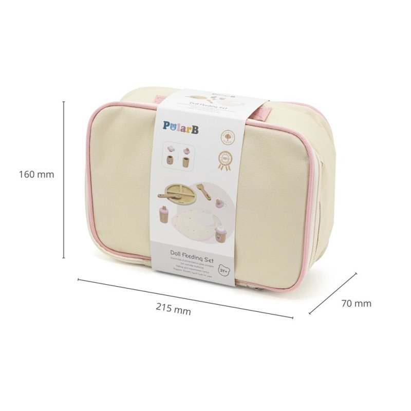 Drevený set na kŕmenie bábik Viga