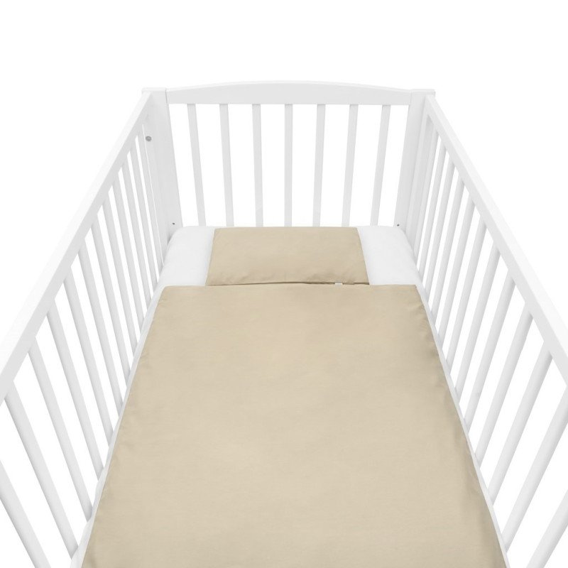 Bavlnený set do postieľky s výplňou New Baby 90x120 cm beige