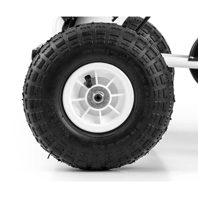 Detská šliapacia motokára Go-kart Milly Mally Thor biela