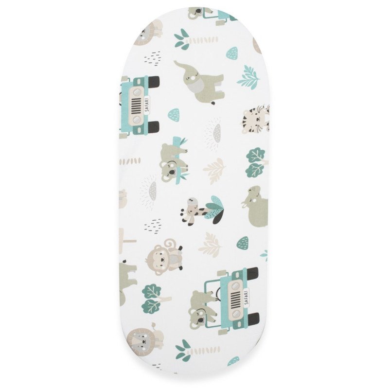 Bavlnené prestieradlo do kočíka New Baby Safari II 35x75 cm