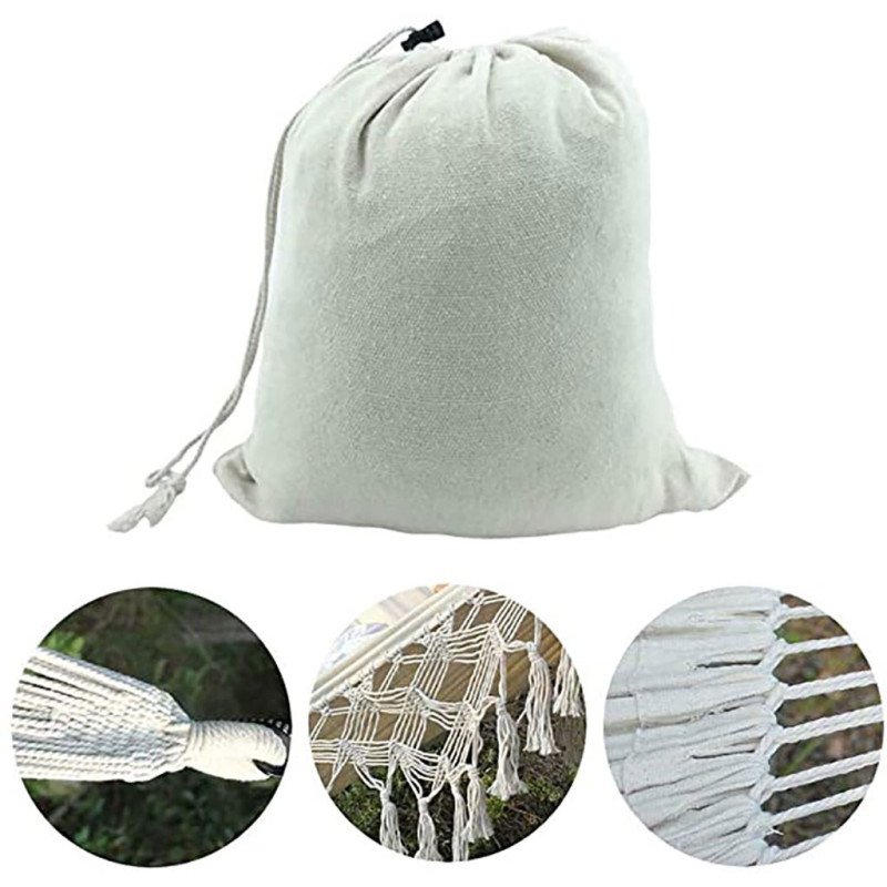 Veľká závesná hojdacia sieť pre dvoch Hamaka XXL BOHO Baby Mix ecru