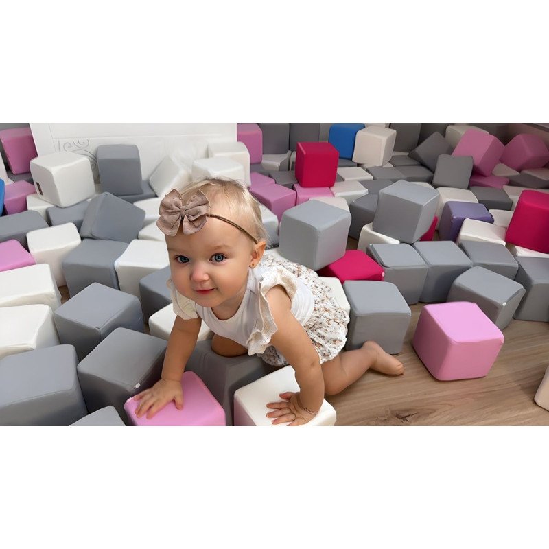 Penové kocky-sada 45 veľkých penových kociek Pyramída uni