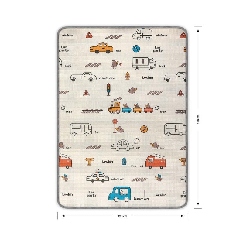 Obojstranná penová podložka Milly Mally Kinder City 178x120 cm