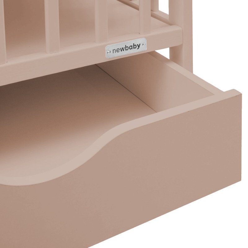 Detská postieľka so šuplíkom New Baby BASIC kašmírová