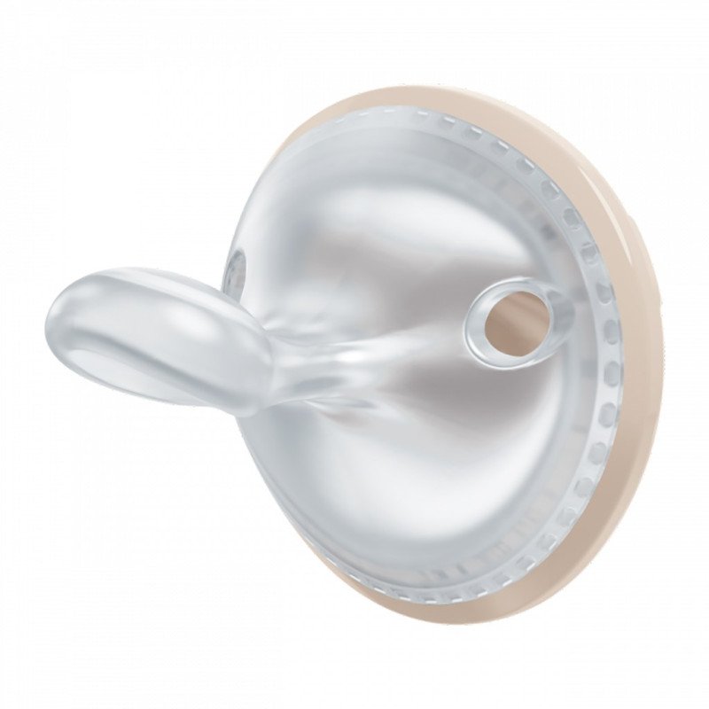 Cumlík NUK Perfect Match 0-6m 2 ks beige/red