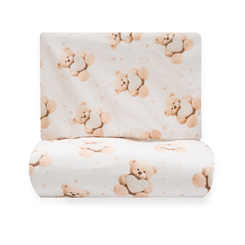 2-dielne posteľné obliečky New Baby Love Teddy Bear 90/120 cm beige