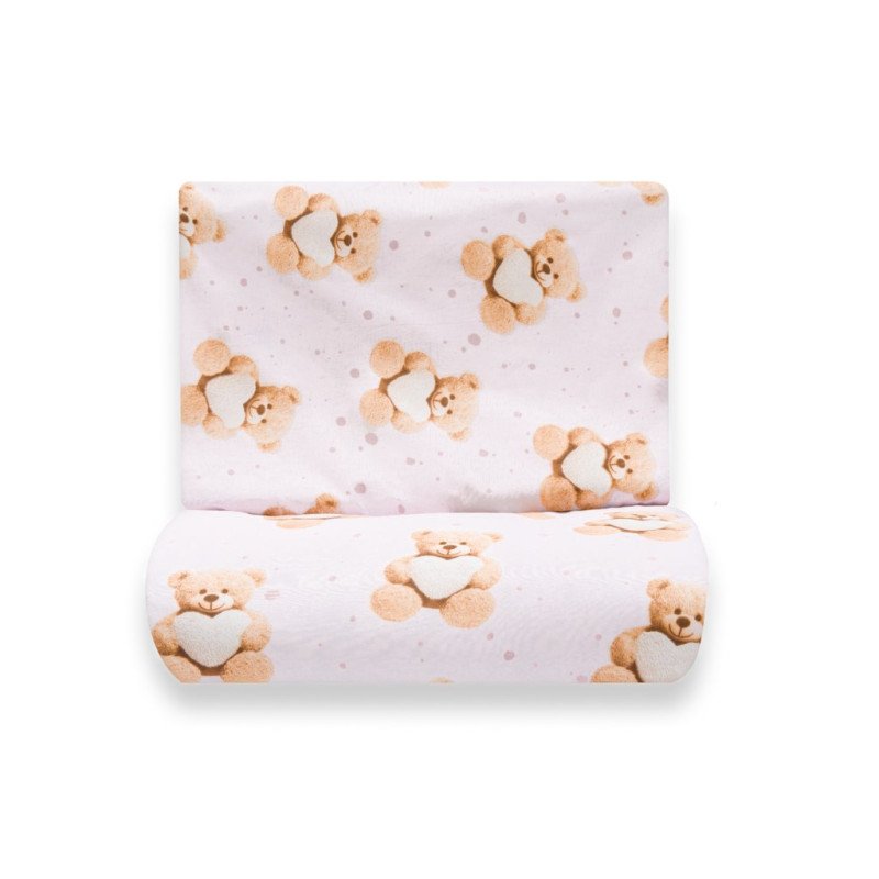 2-dielne posteľné obliečky New Baby Love Teddy Bear 90/120 cm pink