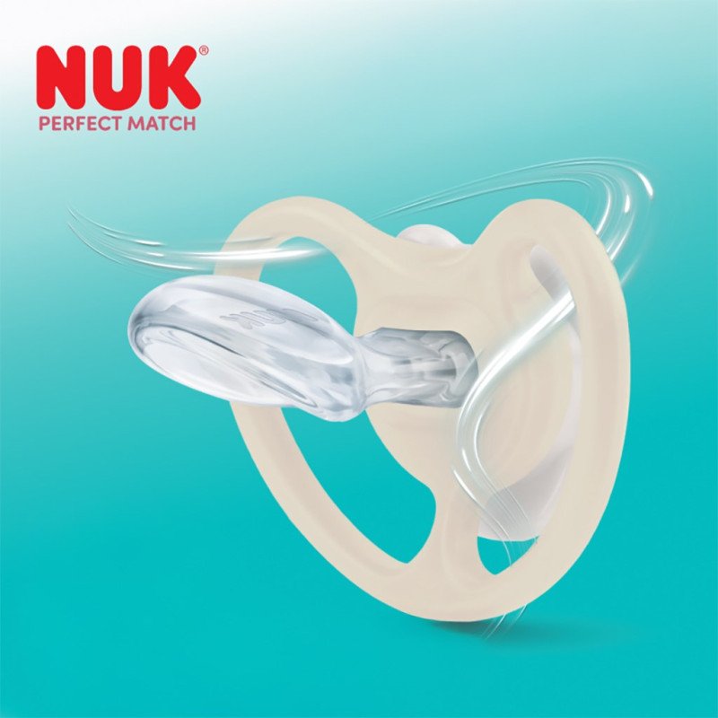 Dojčenský cumlík  NUK Perfect Match Air Night FIREFLY/SHEEP 0-6m 2ks