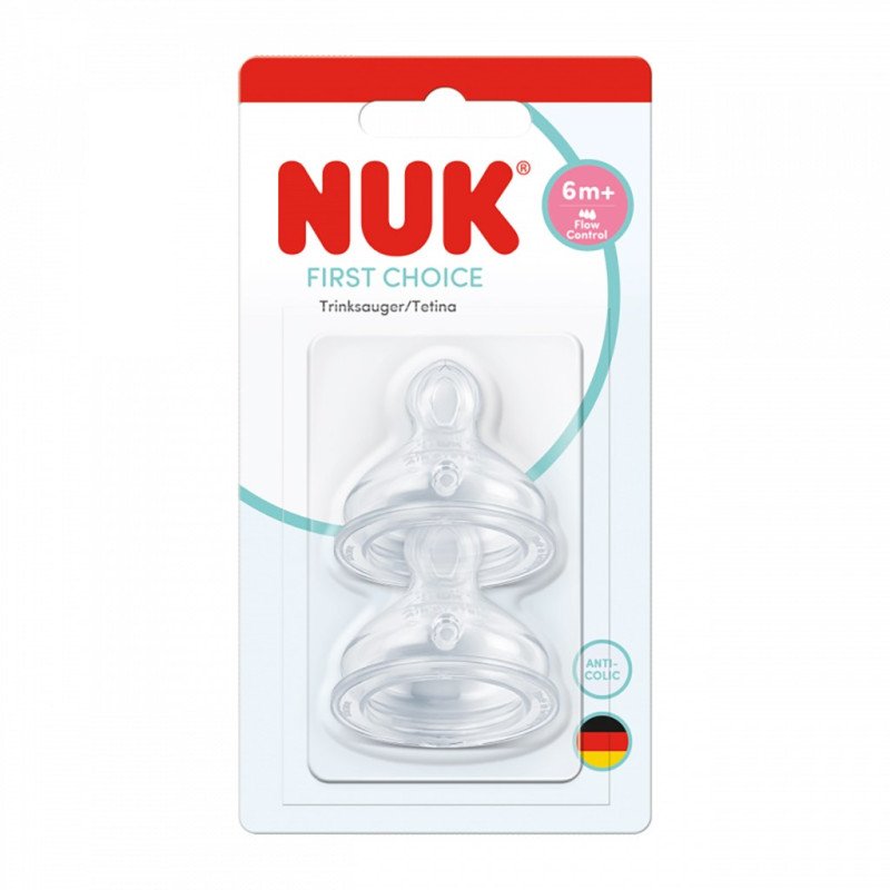 Náustok-Cumlík Flow Control Nuk 6+ m  2 ks